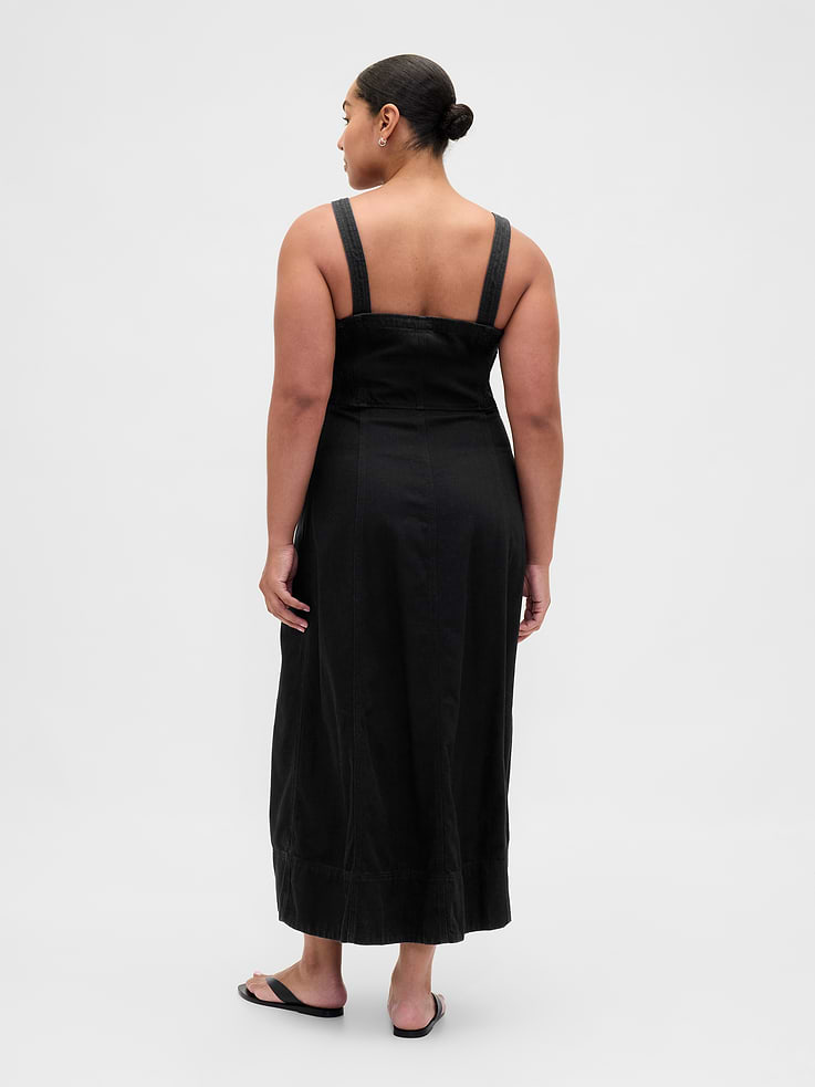 Image number 6 showing, UltraSoft Denim Zip-Front Maxi Dress