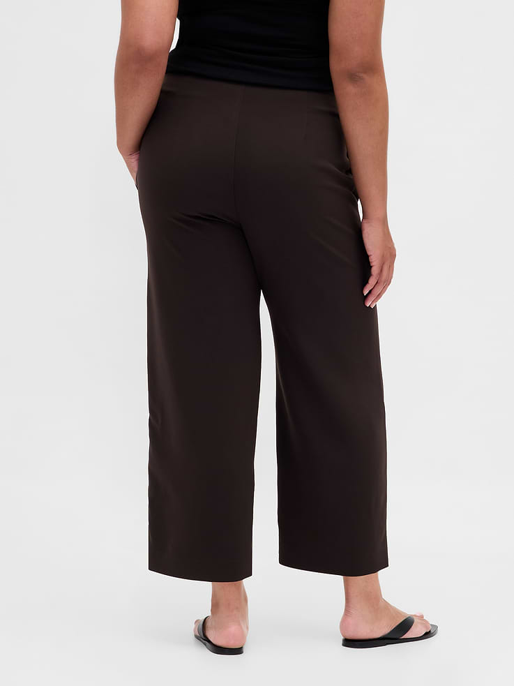 Image number 6 showing, High Rise Twill Straight Ankle Pants