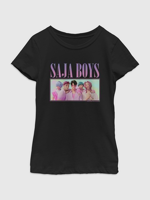 K-Pop Demon Hunters Saja Boys Group Graphic T-Shirt For Girls