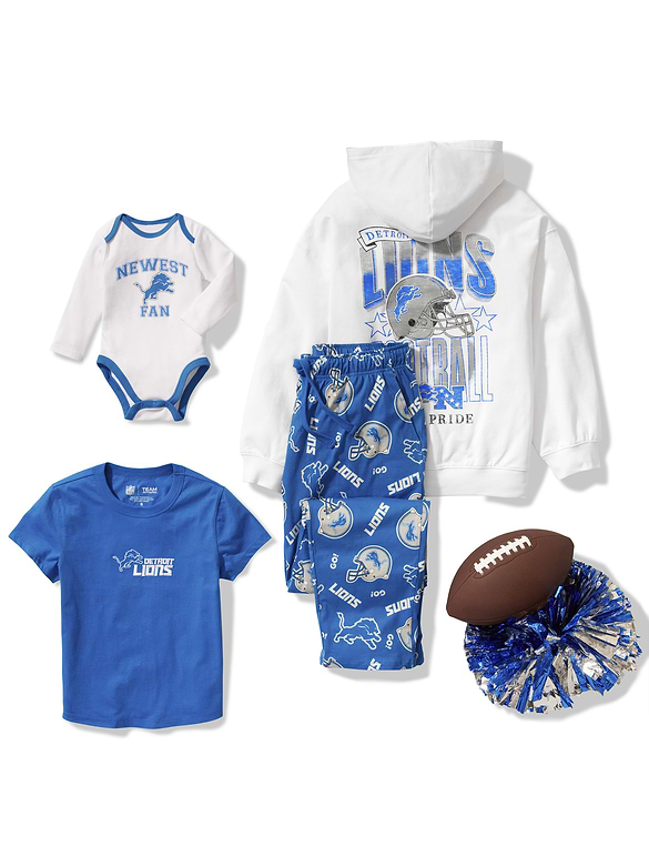 Detroit Lions Gender-Neutral Graphic T-Shirt for Kids