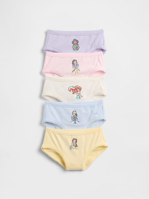 Culottes en coton biologique extensible Gap × Disney pour Tout-petit (paquet de 5)