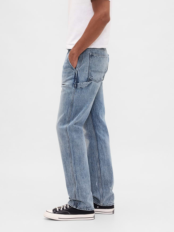 Image number 3 showing, Relaxed Straight Carpenter Jeans