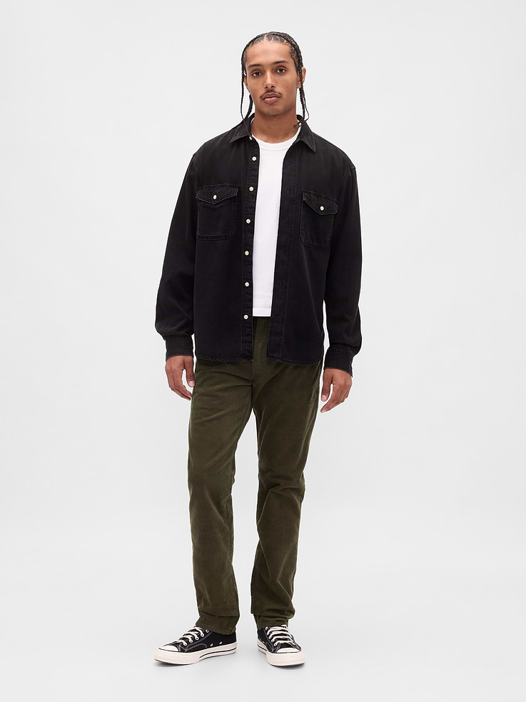 Image number 1 showing, Corduroy Straight Pants