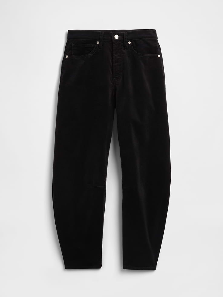 Image number 7 showing, High Rise Barrel Velvet Pants
