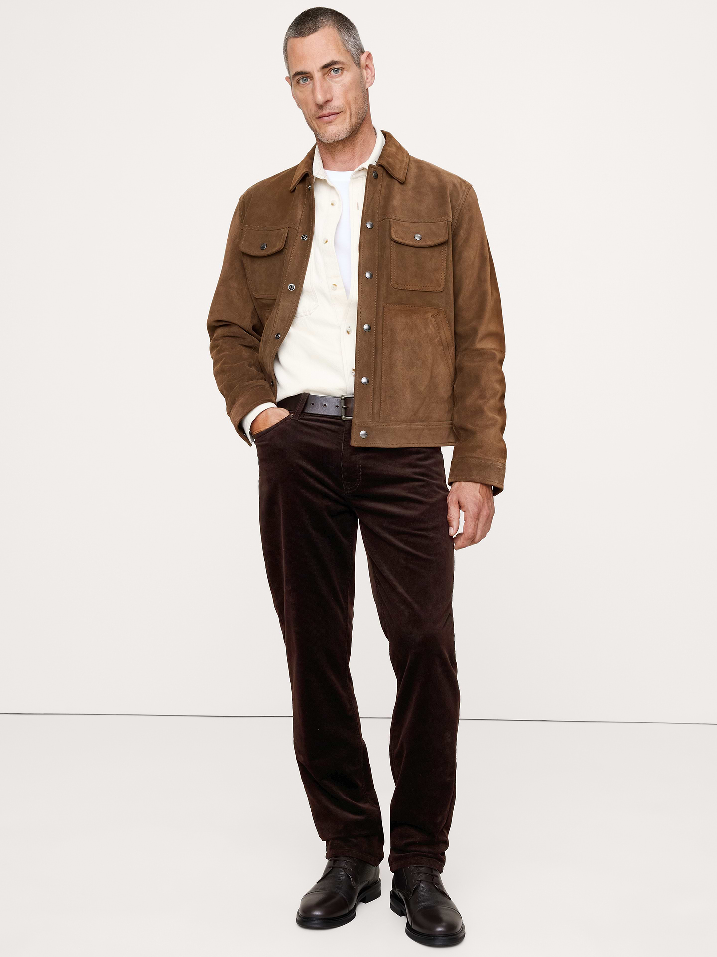 Image number 1 showing, Straight Stretch-Corduroy Traveler Pant