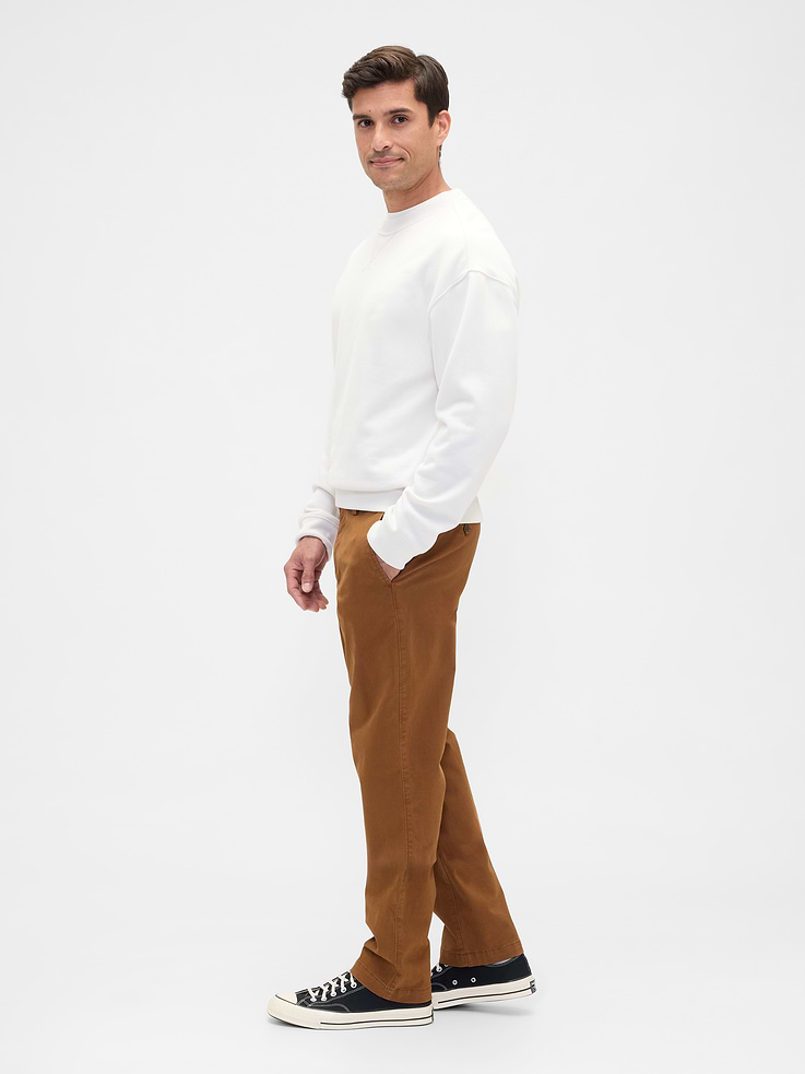 Image 4 of 6, GapFlex Essential Khakis in Straight Fit