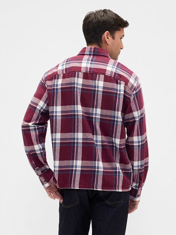 Flannel Shirt in Boxy Fit
