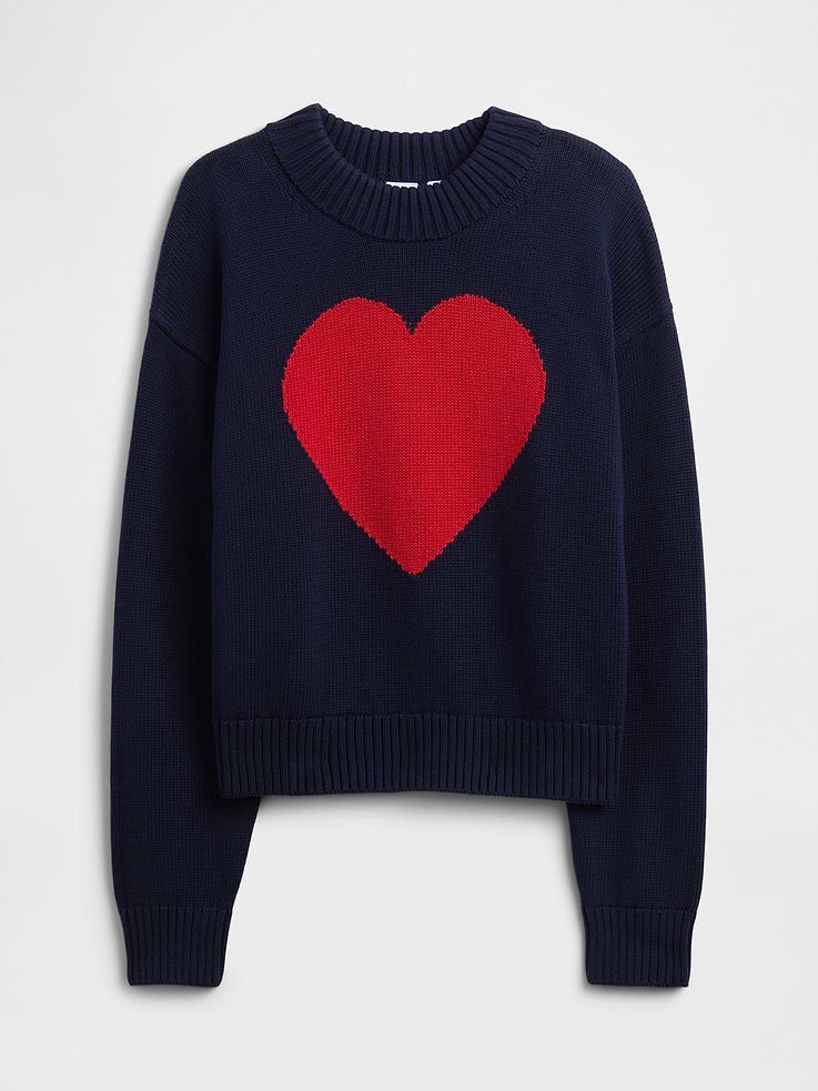 Image number 5 showing, Relaxed Cropped Intarsia Sweater