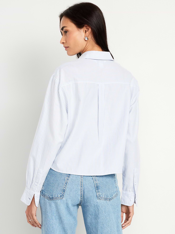 Image number 2 showing, Cropped Button-Down Oxford Shirt