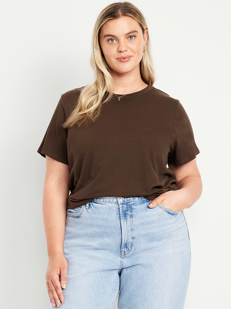 L'image numéro 9 présente T-shirt passe-partout ras du cou