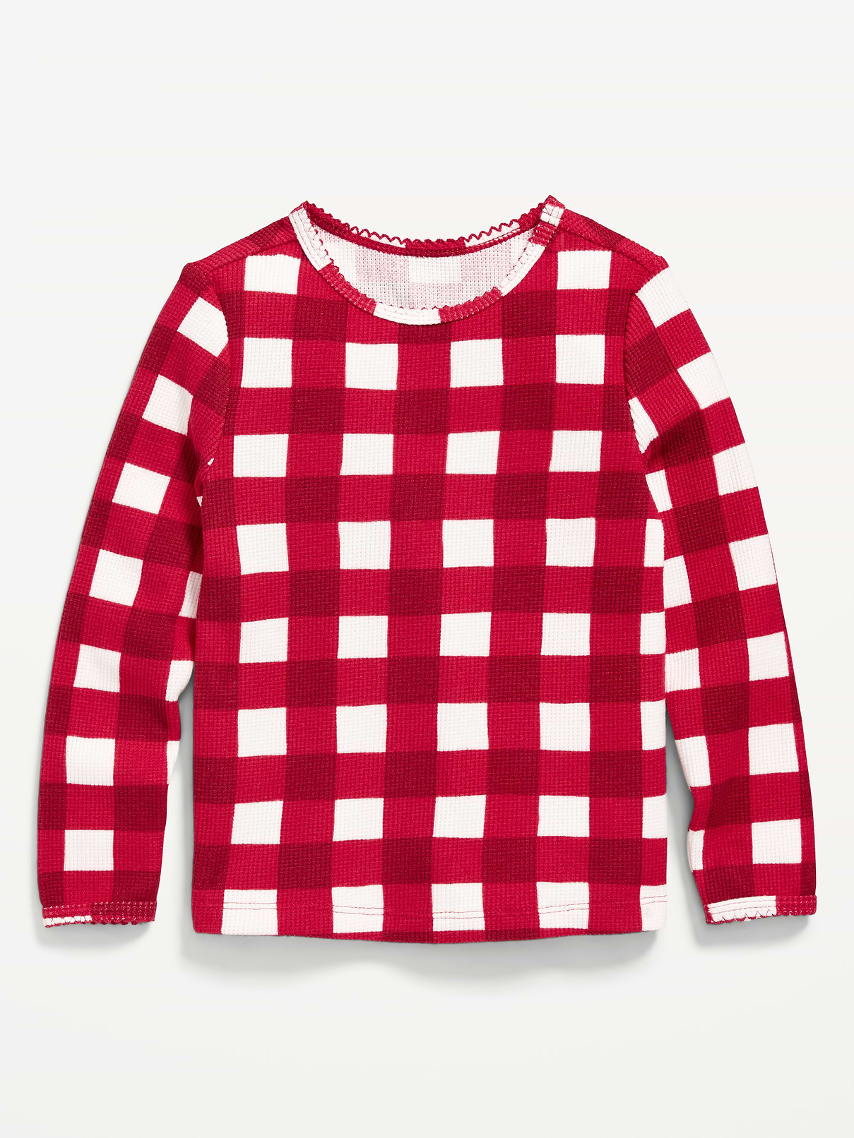 Image 1 of 1, Mix Match Go Product, crew neck, long sleeves, picot trim at neck and cuffs, prints vary, Product #801015