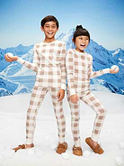 Image number 1 showing, Gender-Neutral Snug-Fit Graphic Pajama Set for Kids