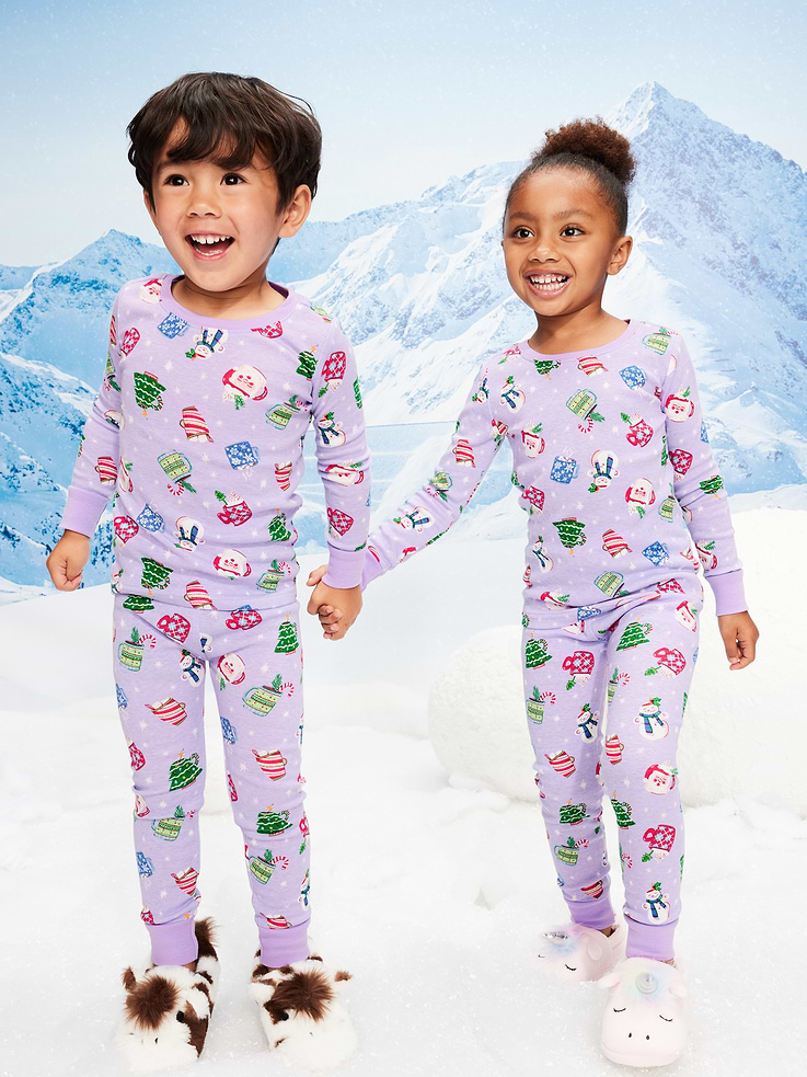 Image number 1 showing, Printed Snug-Fit Pajama Set for Toddler & Baby