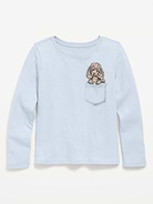 Image number 1 showing, Long-Sleeve Graphic T-Shirt for Girls