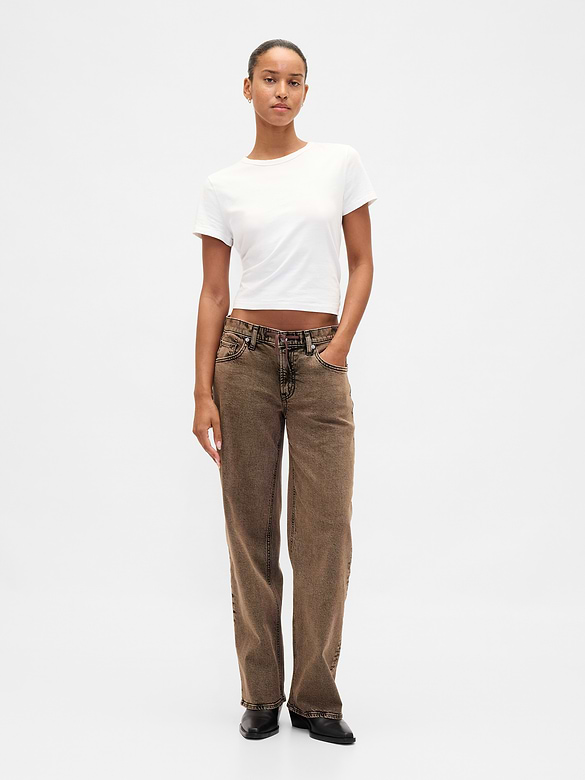Low Rise '90s Loose Jeans