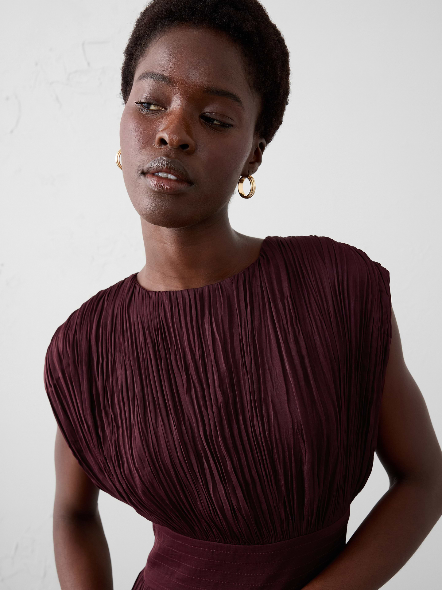 Image number 3 showing, Cap-Sleeve Midi Dress