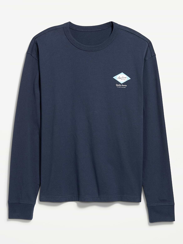 Heavyweight Crew-Neck Graphic Cropped T-Shirt