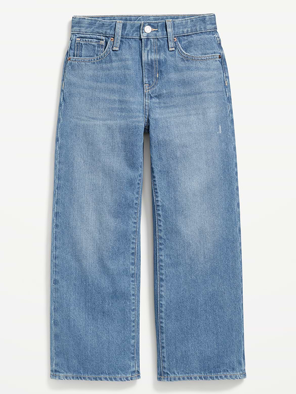 Baggy Straight-Leg Jeans for Girls