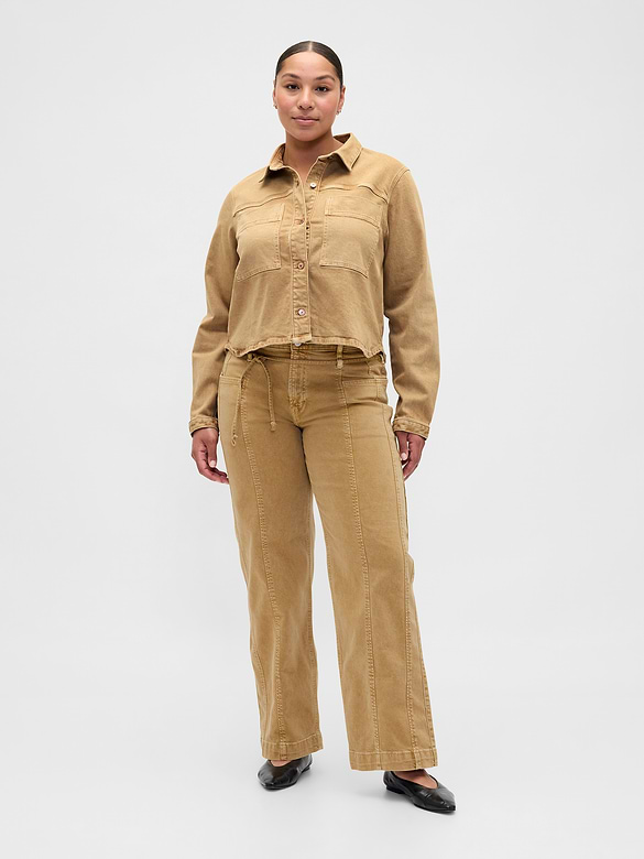 Low Rise '90s Loose Micro Belt Jeans
