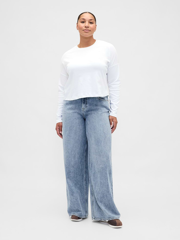 Image number 5 showing, Mid Rise UltraSoft Baggy Jeans