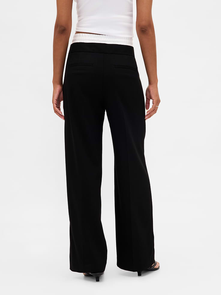 Image number 4 showing, Mid Rise Double-Waist Pants