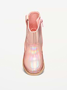 Image number 2 showing, Shiny Side-Zip Western Boots for Toddler Girls