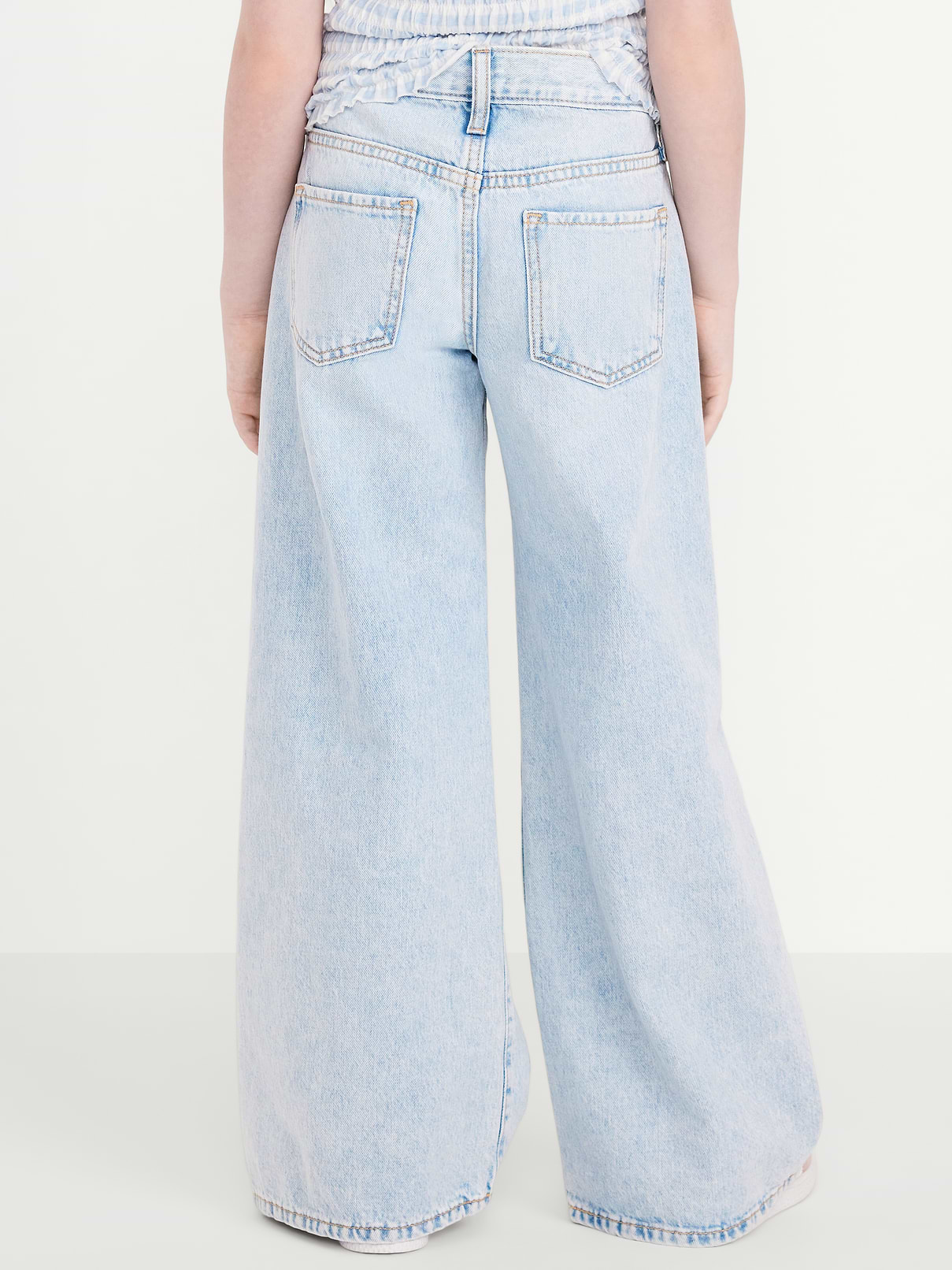 Image number 2 showing, Mid-Rise Super Baggy Wide-Leg Jeans for Girls