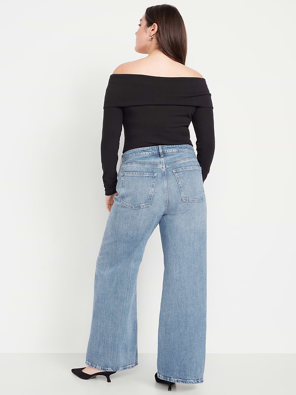 Extra High-Waisted Super Wide-Leg Jeans