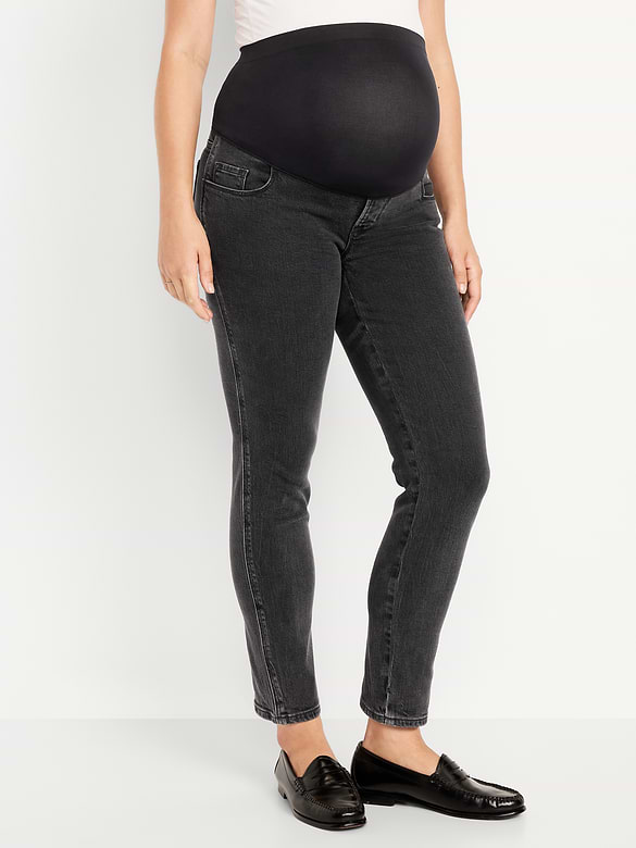 Maternity Full-Panel Vintage Slim Jeans