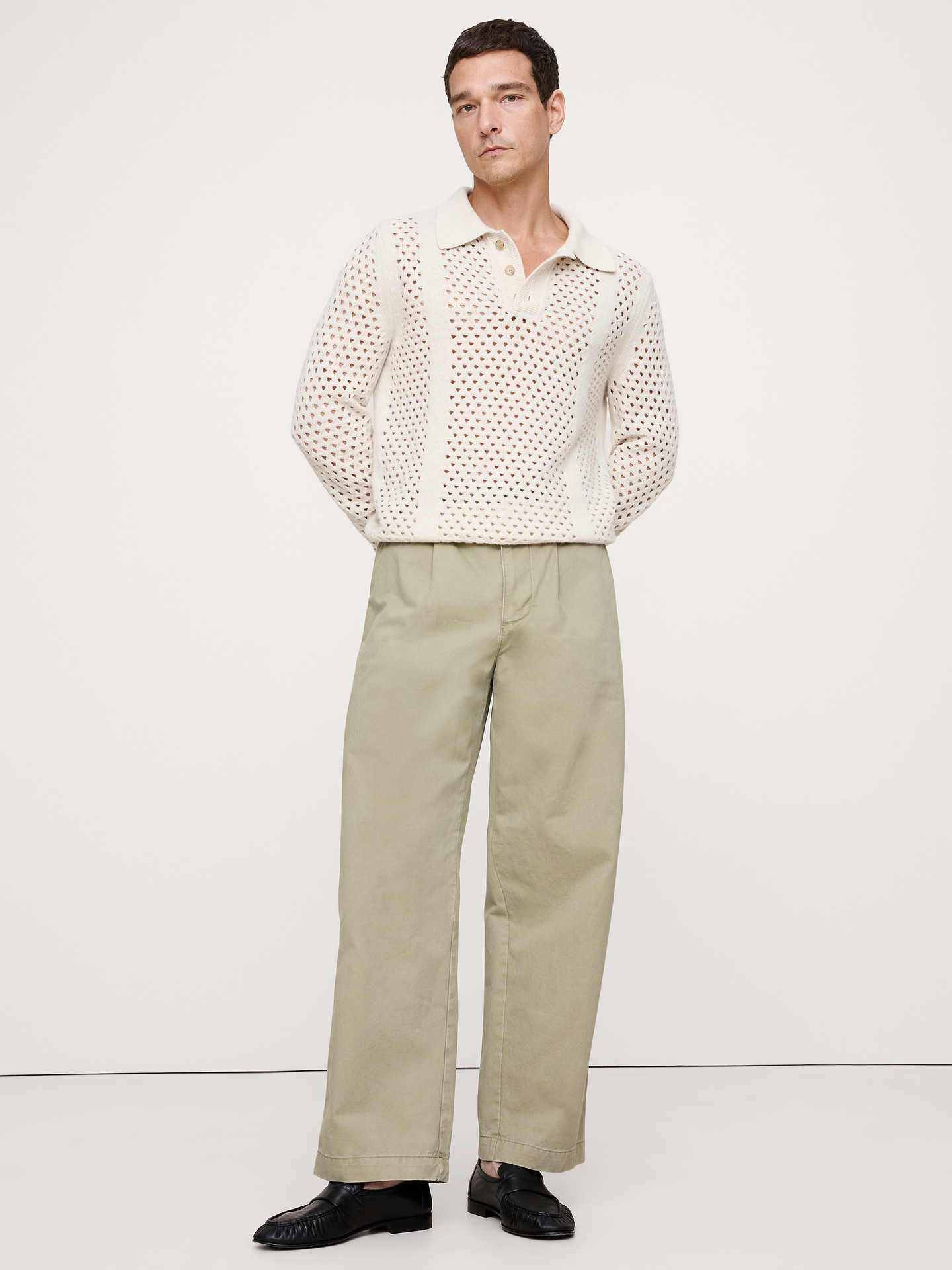 Image number 1 showing, Loose Pleated Chino