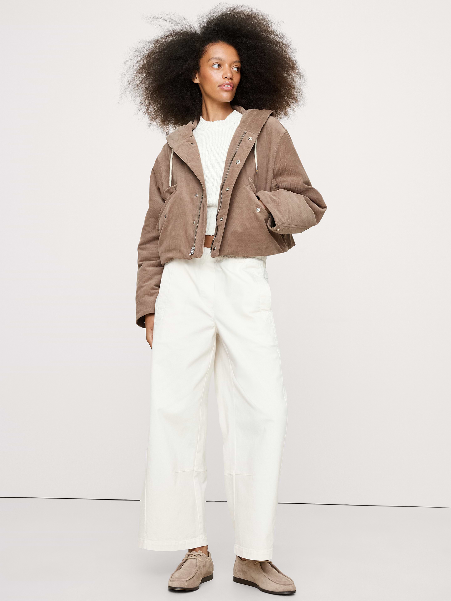 Image number 1 showing, Corduroy Insulated Bomber Jacket