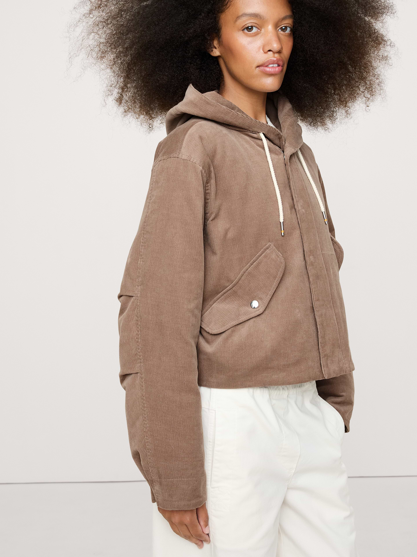 Image number 3 showing, Corduroy Insulated Bomber Jacket