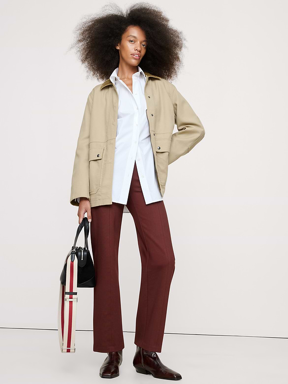 Fitted Everywhere Ponte Ankle Pant
