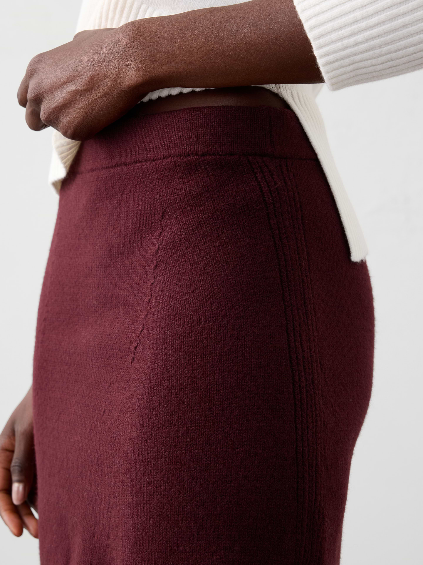 Image number 3 showing, Ribbed Mini Sweater Skirt