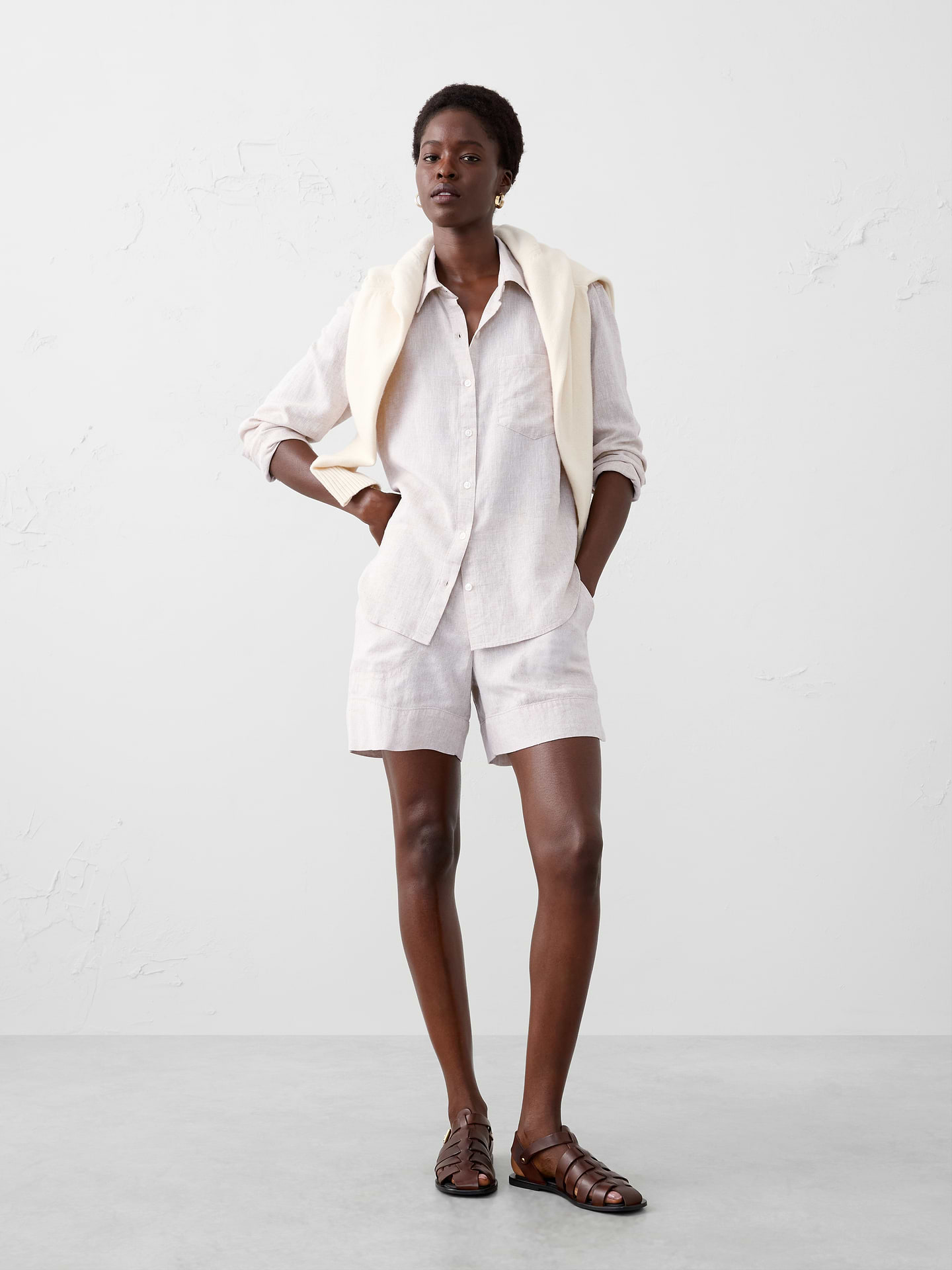 Image number 1 showing, Perfect Linen-Blend Shirt