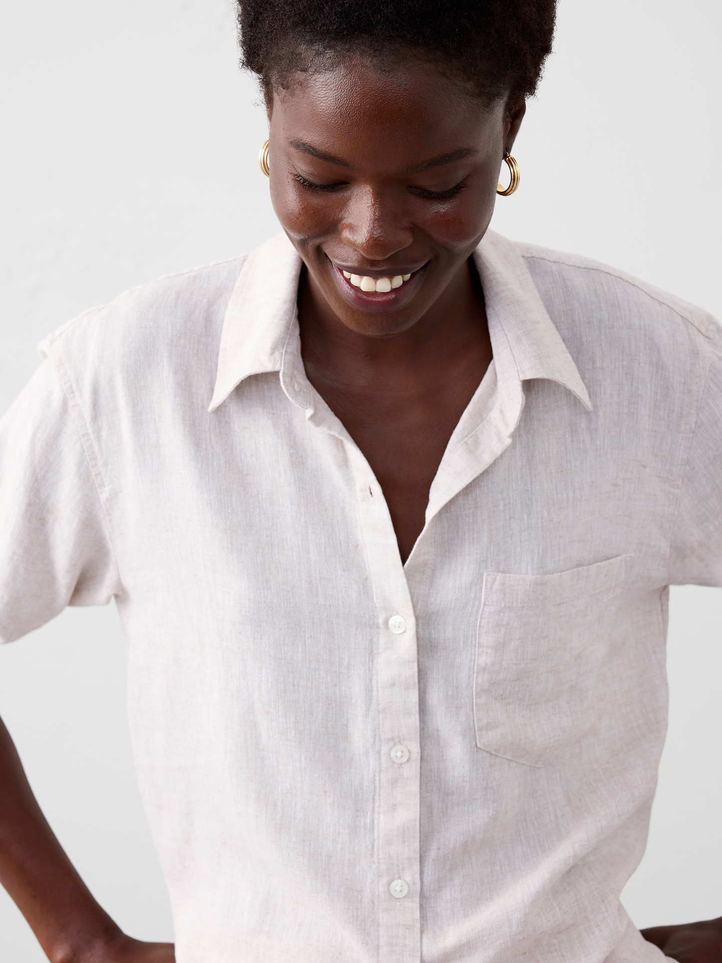 Image number 3 showing, Perfect Linen-Blend Shirt