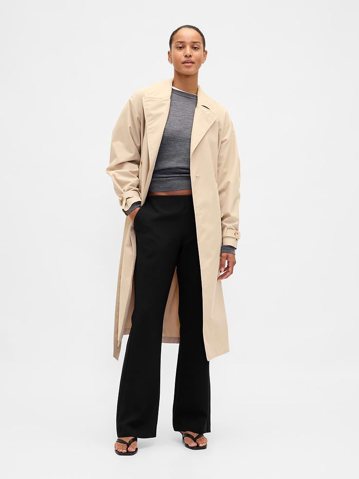 Image number 1 showing, Low Rise Twill Flare Pants
