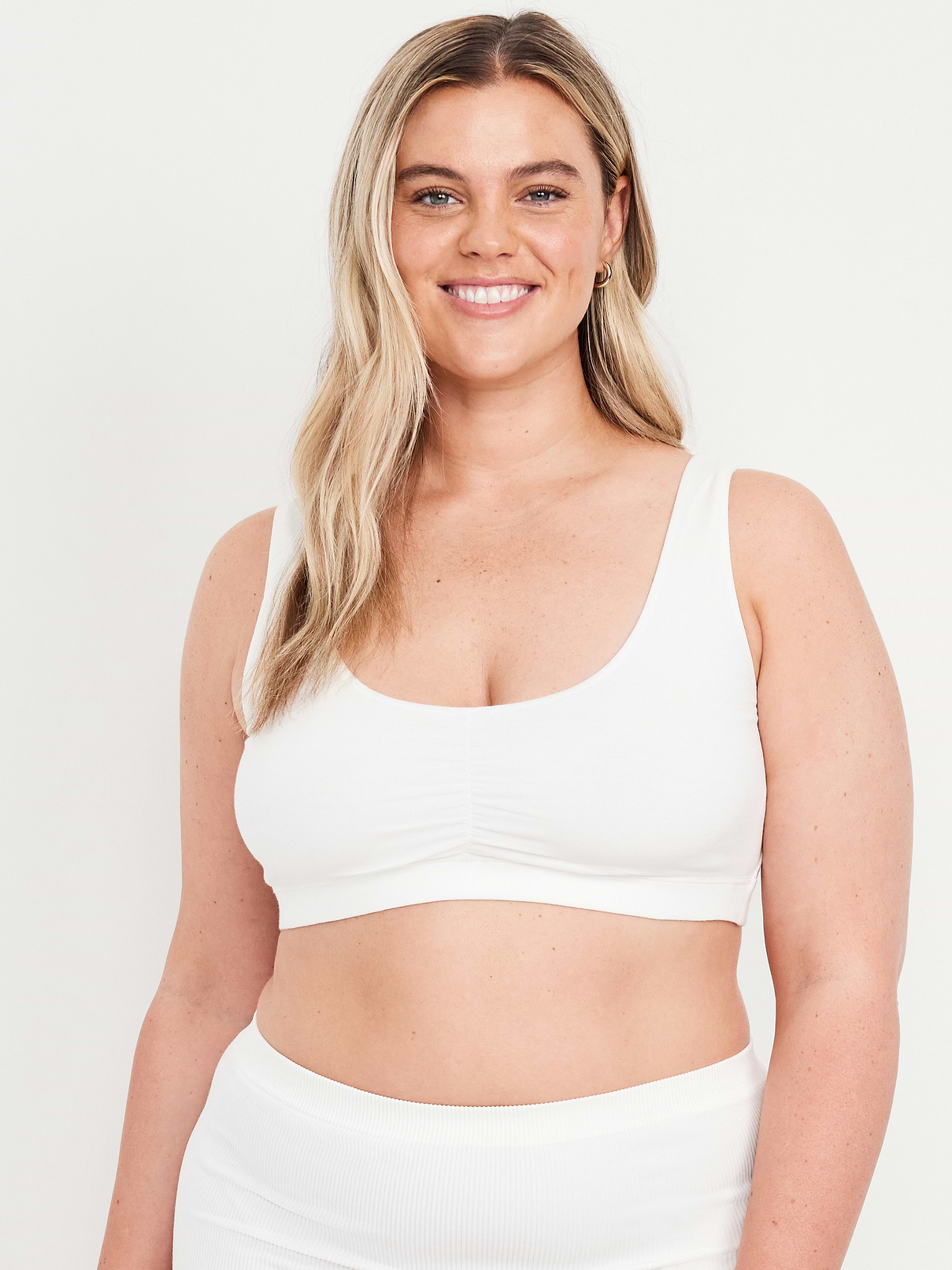Image number 6 showing, Ruched Cotton Bralette