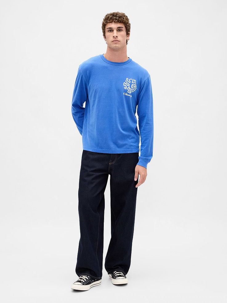 Image number 2 showing, Keith Haring Relaxed Graphic T-Shirt