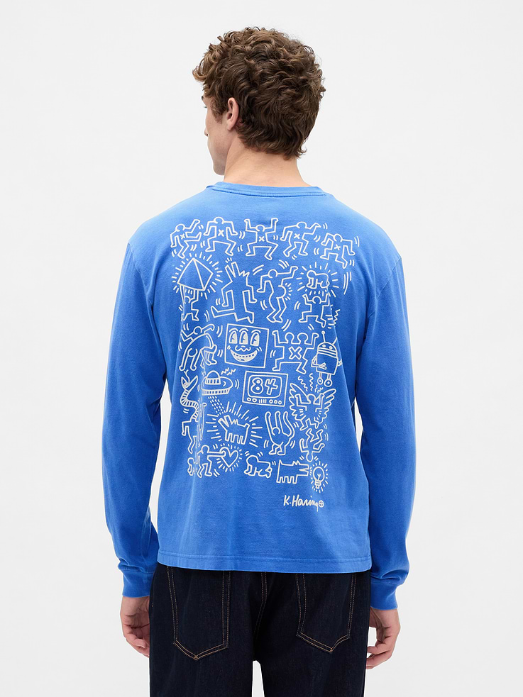 Image number 3 showing, Keith Haring Relaxed Graphic T-Shirt