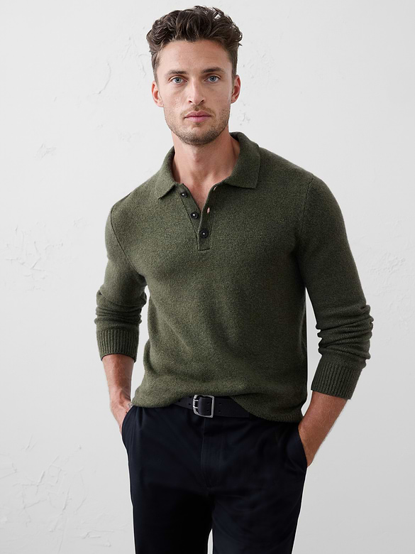 Cozy Sweater Polo