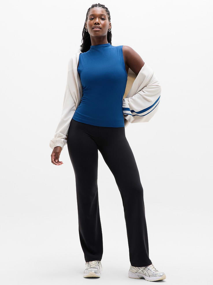 Image 6 of 7, Signature Rib Mock Neck Tank