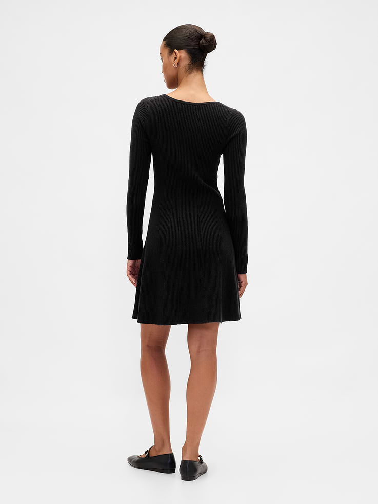 Image number 2 showing, CashSoft Rib Mini Sweater Dress