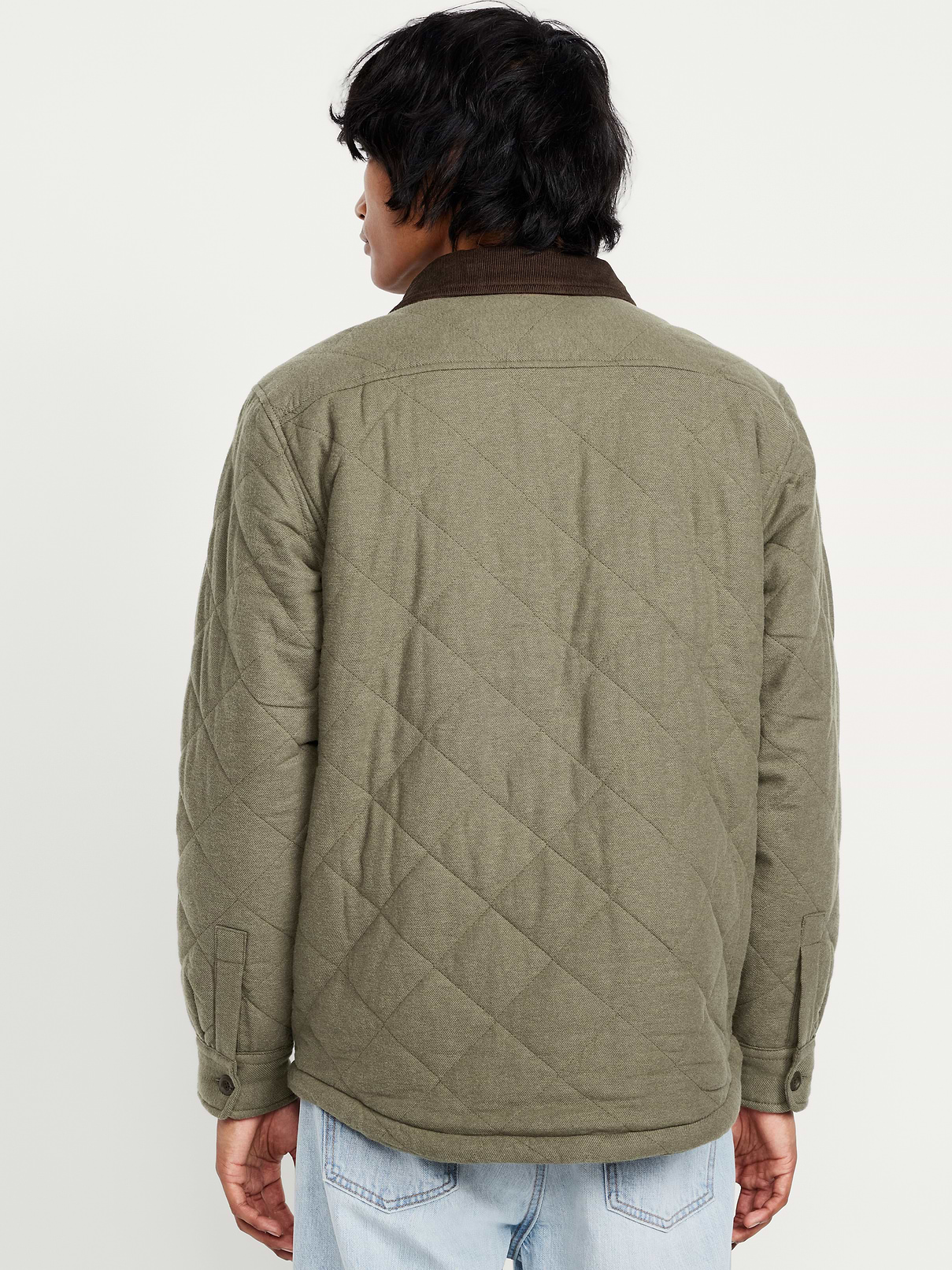Image 2 de 3, Veste-chemise en flanelle matelassée et doublée en Sherpa