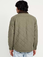 Image 2 de 3, Veste-chemise en flanelle matelassée et doublée en Sherpa