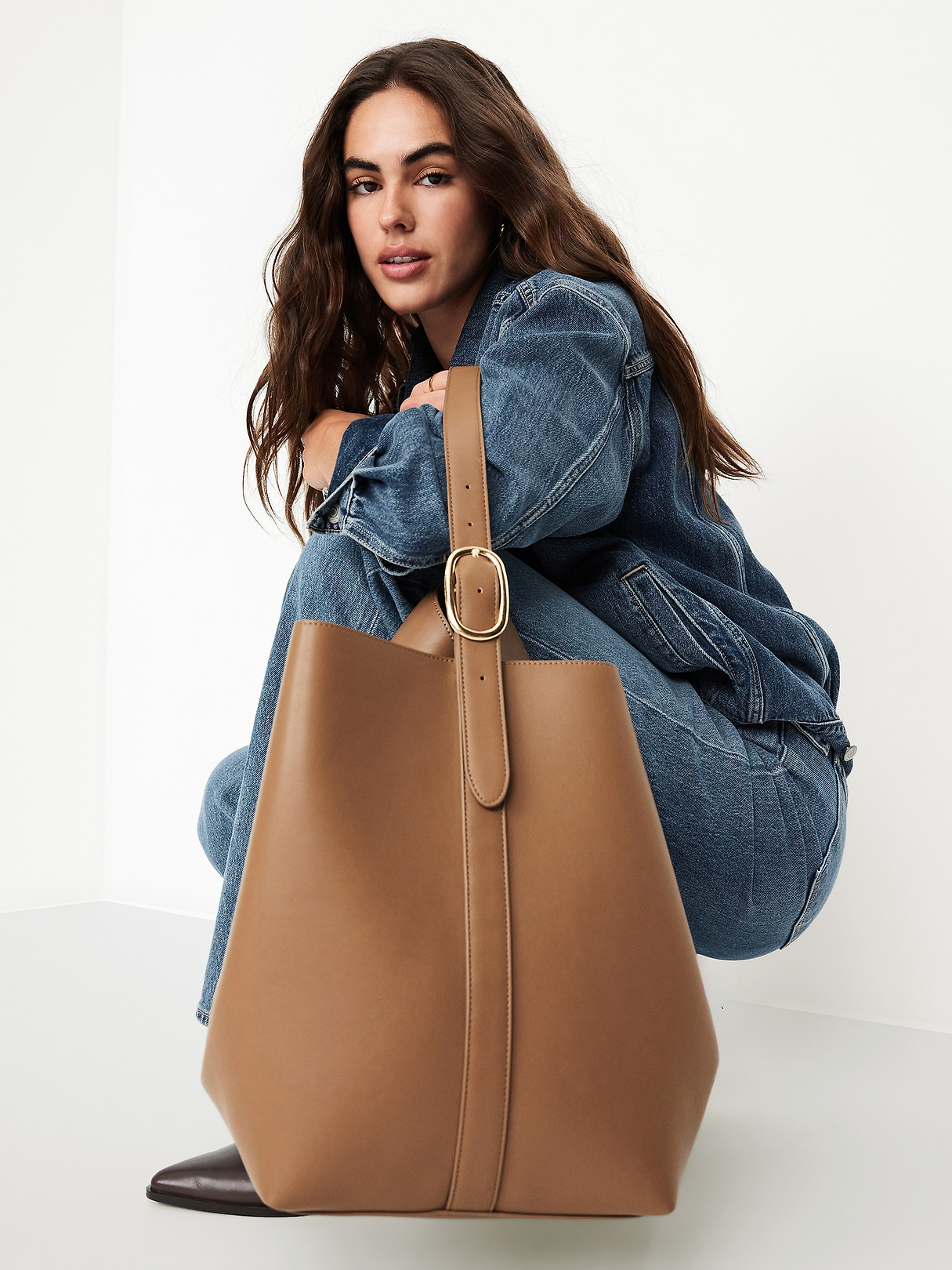 Large Carrie Tote Bag | Old Navy
