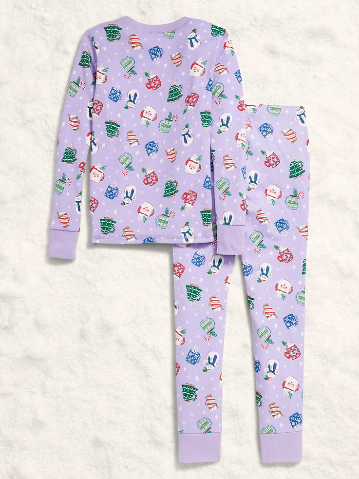 Image number 2 showing, Gender-Neutral Snug-Fit Graphic Pajama Set for Kids