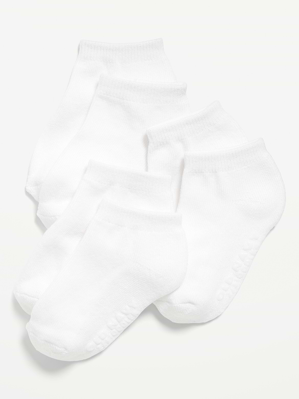 Unisex 3-Pack Ankle Socks for Toddler & Baby