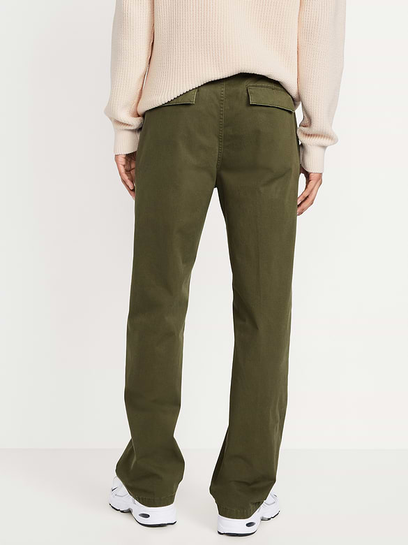 Pantalon ample années 1990 en tissu épais à Extensibilité intégrée