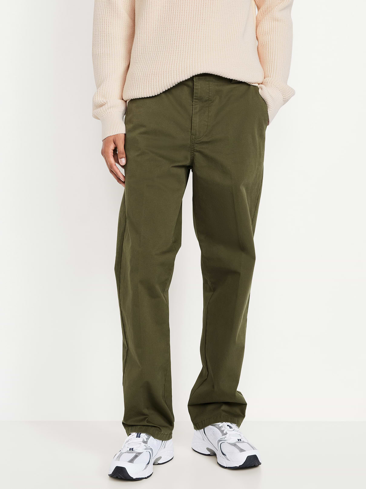 L'image numéro 1 présente Pantalon ample années 1990 en tissu épais à Extensibilité intégrée